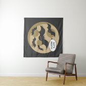 Batats Having Party on Full Moon Wandteppich (Beispiel (Horizontal))