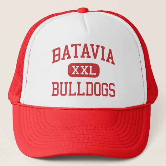 Batavia - Bulldoggen - hoch - Batavia Illinois Truckerkappe (Vorderseite)