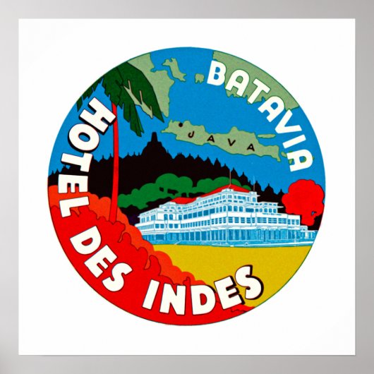 Batavia Hotel Des Indies Poster (Vorne)