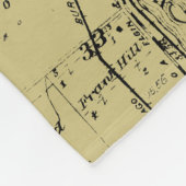 BATAVIA ILLINOIS 1871 MAP FOX RIVER VALLEY FLEECEDECKE (Ecke)