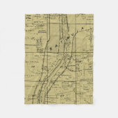 BATAVIA ILLINOIS 1871 MAP FOX RIVER VALLEY FLEECEDECKE (Vorderseite)