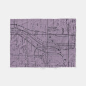 BATAVIA ILLINOIS 1871 MAP FOX RIVER VALLEY FLEECEDECKE (Vorderseite (Horizontal))