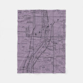 BATAVIA ILLINOIS 1871 MAP FOX RIVER VALLEY FLEECEDECKE (Vorderseite)