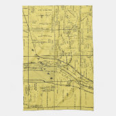 BATAVIA ILLINOIS 1871 MAP FOX RIVER VALLEY GESCHIRRTUCH (Vertikal)