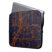 BATAVIA ILLINOIS 1871 MAP FOX RIVER VALLEY LAPTOPSCHUTZHÜLLE (Vorderseite Links)