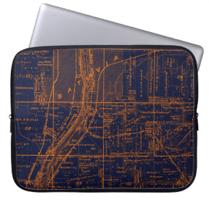 BATAVIA ILLINOIS 1871 MAP FOX RIVER VALLEY LAPTOPSCHUTZHÜLLE