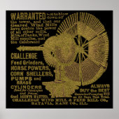 Batavia Illinois Challenge Windmill 1889 Ad Poster (Vorne)