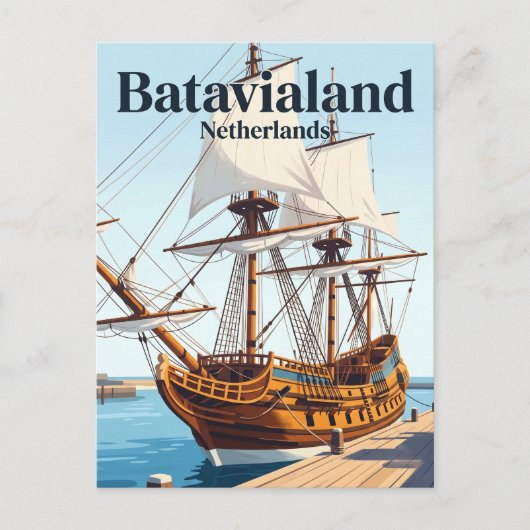 Batavialand Niederlande Postkarte (Vorderseite)