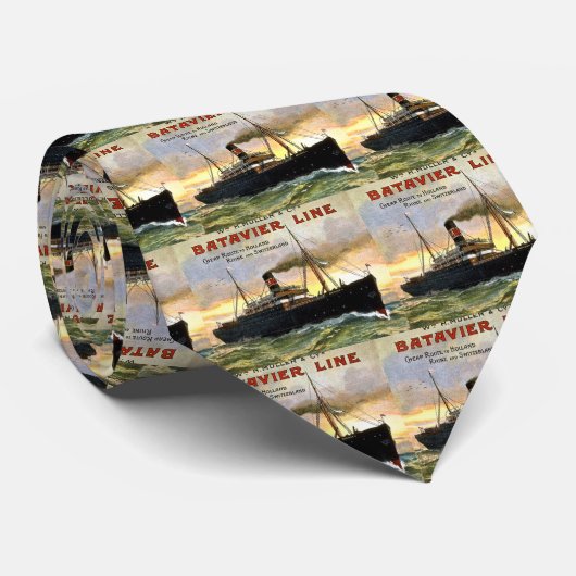 Batavier Linie - Vintage Reise Krawatte (Gerollt)