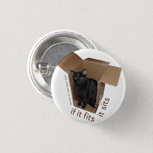 Batcat: Es passt es sitzt Knopf Button (Vorne & Hinten)