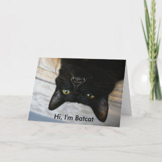 Batcat: Greeting card Karte