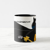 Batcat Zweifarbige Tasse (Mittel)