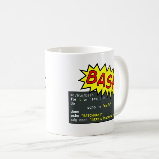 Batchman Kaffeetasse (VorderseiteRechts)