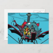 Batcopter Postkarte (Vorne/Hinten)