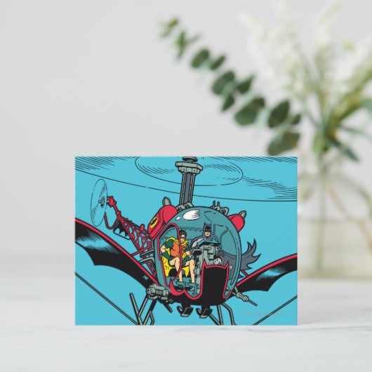 Batcopter Postkarte (Stehend Vorderseite)