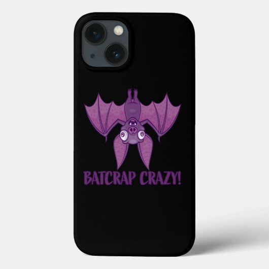Batcrap Crazy Wacky Cartoon Bat Case-Mate iPhone Hülle (Rückseite)