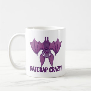 Batcrap Crazy Wacky Cartoon Bat Kaffeetasse