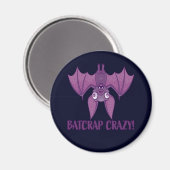 Batcrap Crazy Wacky Cartoon Bat Magnet (Vorderseite/Rückseite)