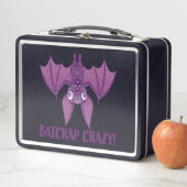 Batcrap Crazy Wacky Cartoon Bat Metall Brotdose (Beispiel)