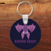 Batcrap Crazy Wacky Cartoon Bat Schlüsselanhänger (Vorderseite)