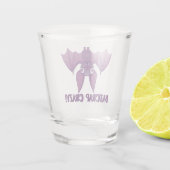 Batcrap Crazy Wacky Cartoon Bat Schnapsglas (Rückseite)