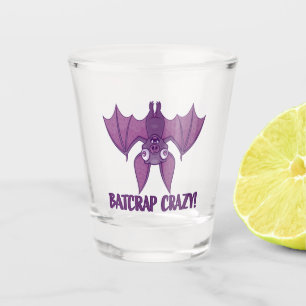 Batcrap Crazy Wacky Cartoon Bat Schnapsglas