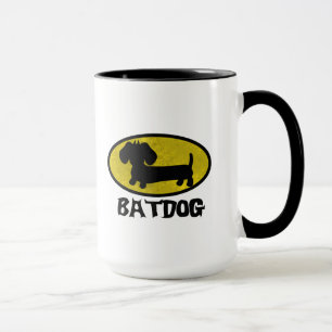 Batdog Dackel Hund Kaffee Tee Tasse