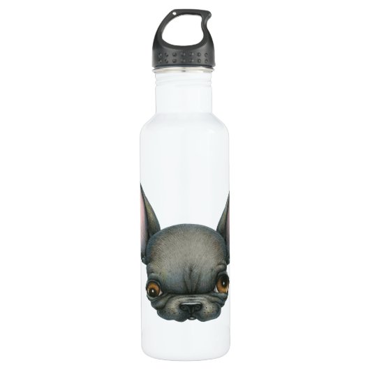 Batdog Kopf Trinkflasche (Vorderseite)