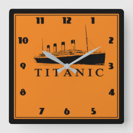 Bâteau populaire quadratische wanduhr