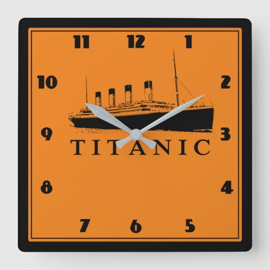 Bâteau populaire quadratische wanduhr (Vorderseite)