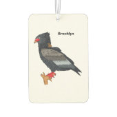 Bateleur Eagle Illustration Autolufterfrischer (Rückseite)