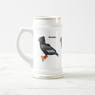Bateleur Eagle illustration Bierglas