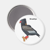 Bateleur Eagle Illustration Magnet (Vorderseite/Rückseite)