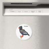 Bateleur Eagle Illustration Magnet (In Situ (Geschirrspüler))