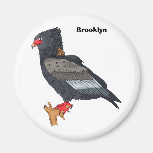 Bateleur Eagle Illustration Magnet (Vorne)