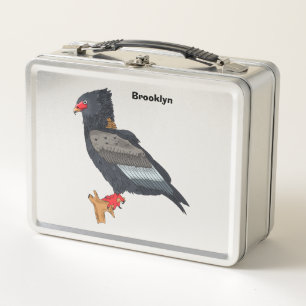 Bateleur Eagle Illustration Metall Brotdose