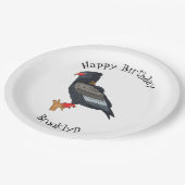 Bateleur Eagle Illustration Pappteller (Schrägansicht)