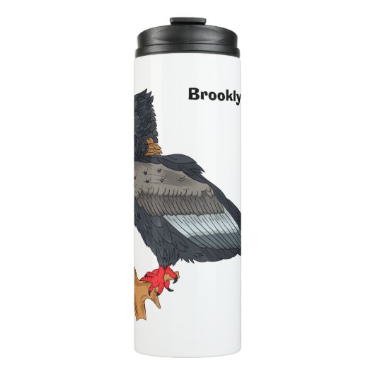 Bateleur Eagle Illustration Thermosbecher (Vorderseite)