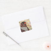 Bateleur Eagle Quadratischer Aufkleber (Umschlag)