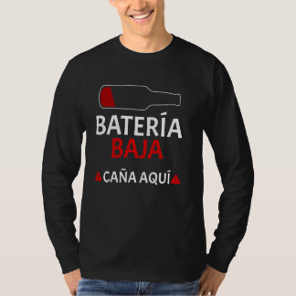 Batería Baja Cerveza Caña Aquí T-Shirt