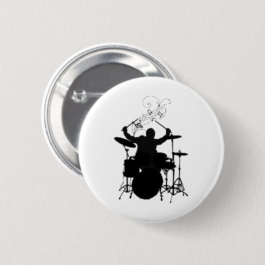 Bateria Silueta con Notas Button (Vorne & Hinten)