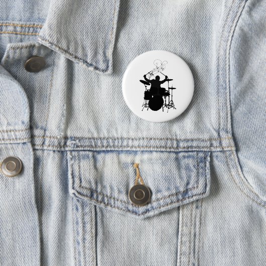 Bateria Silueta con Notas Button (Beispiel)