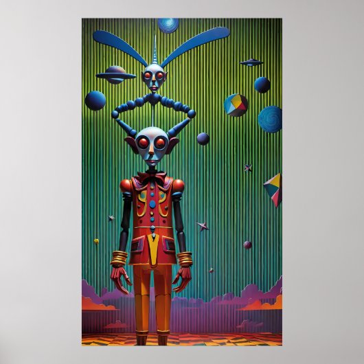 Batferatu und Junge auf Planet Vampiranus Ken Gage Poster (Vorne)