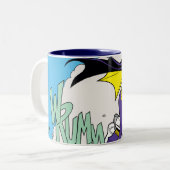 Batgirl Cycle Zweifarbige Tasse (Vorderseite Links)