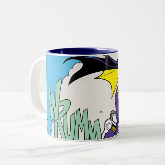 Batgirl Cycle Zweifarbige Tasse (Vorderseite Links)