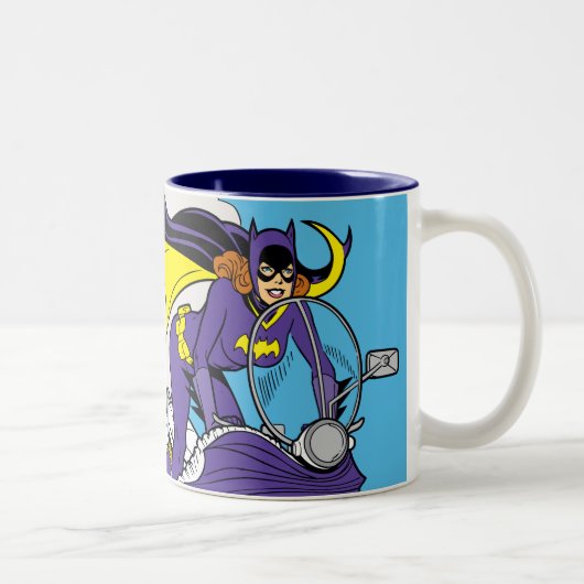 Batgirl Cycle Zweifarbige Tasse (Rechts)