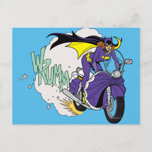 Batgirl-Fahrrad Postkarte