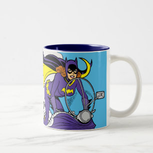 Batgirl-Fahrrad Zweifarbige Tasse
