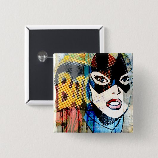 Batgirl Head Button (Vorne & Hinten)