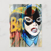 Batgirl Head Postkarte (Vorderseite)
